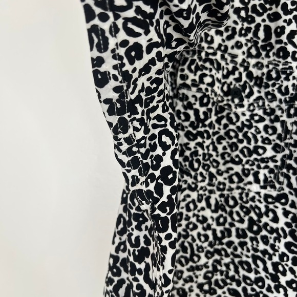 Jones New York Animal Print Plus Size Button Down Loose Flowy Blouse Top Sz 3X - Picture 6 of 13